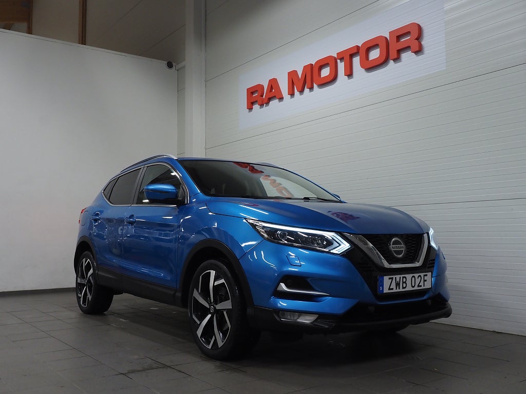Nissan Qashqai 1.3 DIG-T DCT 158hk Tekna Drag 360° Navi Skinn 19" 2021