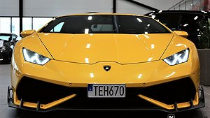 En fin och lyxig  Lamborghini Huracán.