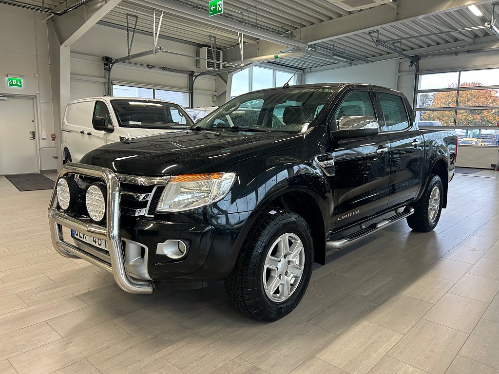 Ford Ranger Limited Dubbelhytt 3.2 200hk TDCi 4x4 *V-hjul/Drag*