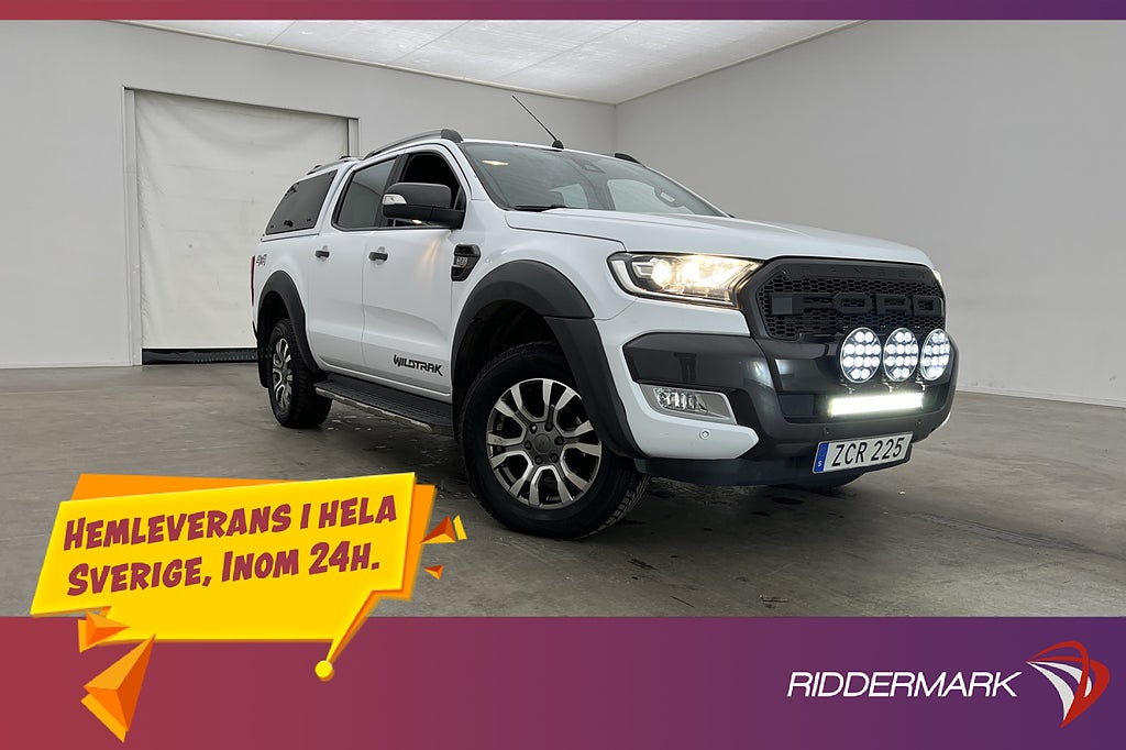 Ford ranger Wildtrak 3.2 4x4 Värmare Drag Diff CARPLAY Kåpa