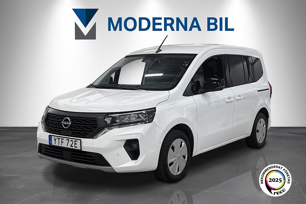 Nissan Townstar Kombi 1.3 DIG-T 130hk Moms Dragkrok 2xDörr B-kam Skinn