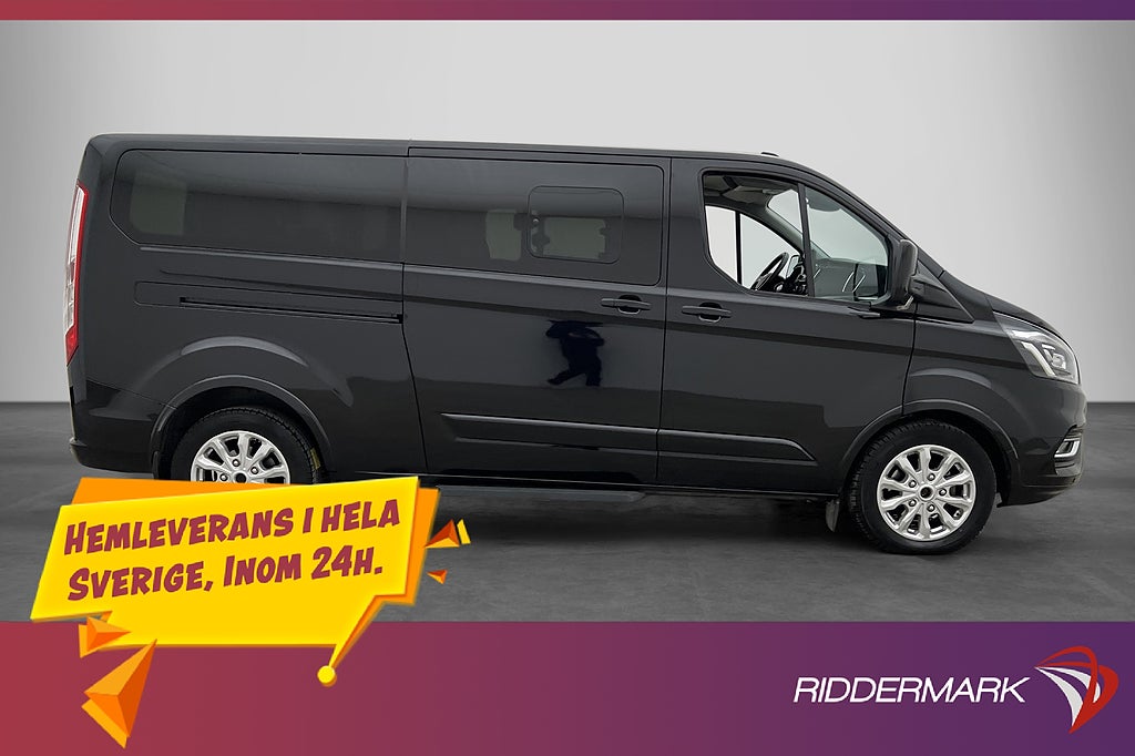 Ford Tourneo Custom Titanium Lång 130hk Värmare Kamera Moms