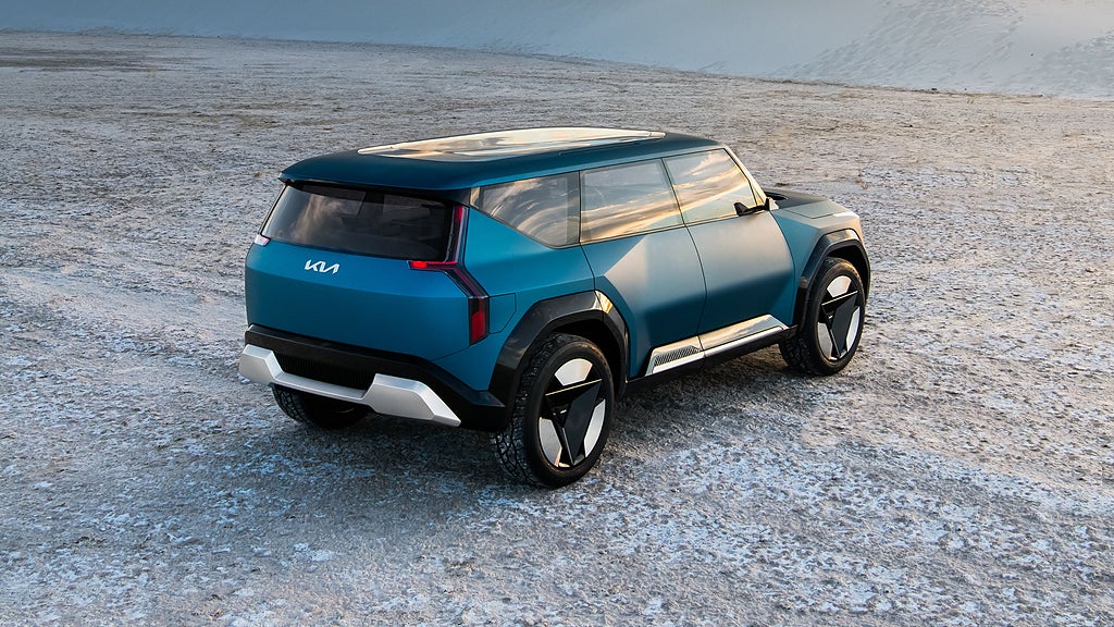Concept EV9 baseras på samma plattform som EV6. Foto: Kia