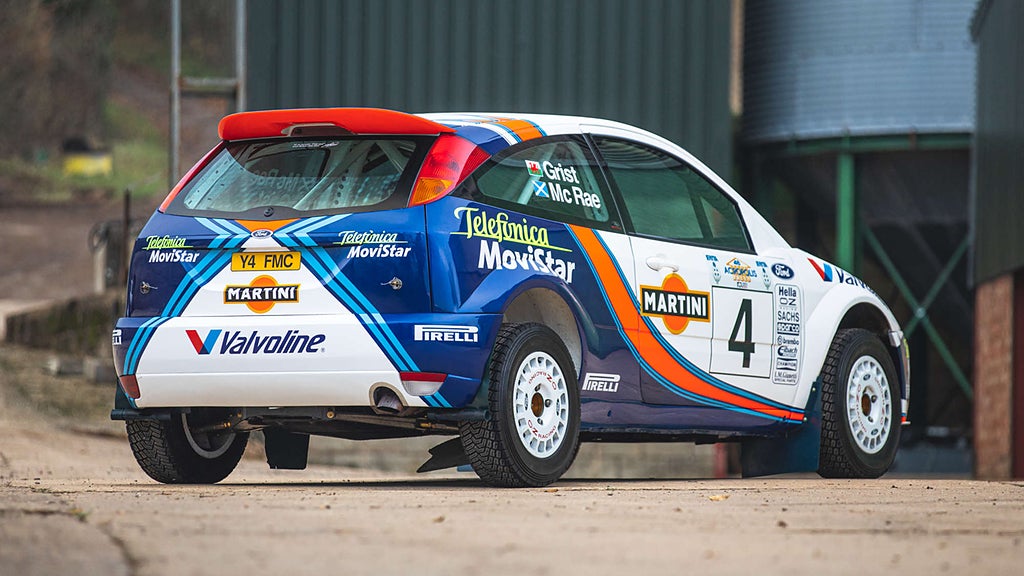 M-Sport Ford Y4 FMC debuterade under Akropolisrallyt, och Colin McRae vann med bilen. Foto: Silverstone Auctions