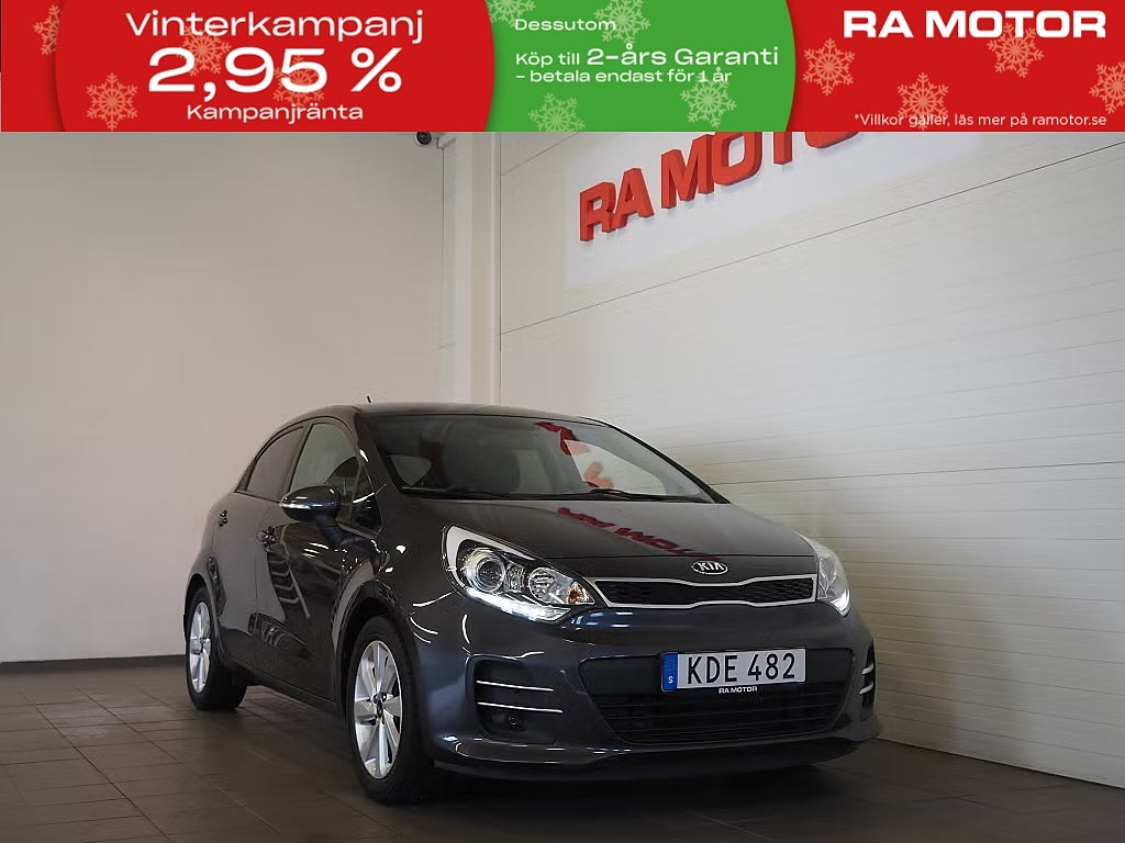 Kia Rio 1.4 CVVT 109hk GLS Automat Komfort Rattvärme 2016
