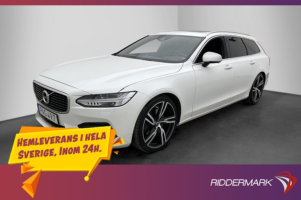 Volvo V90 D5 AWD R-Design Värmare B&W Pano HUD Kamera Drag