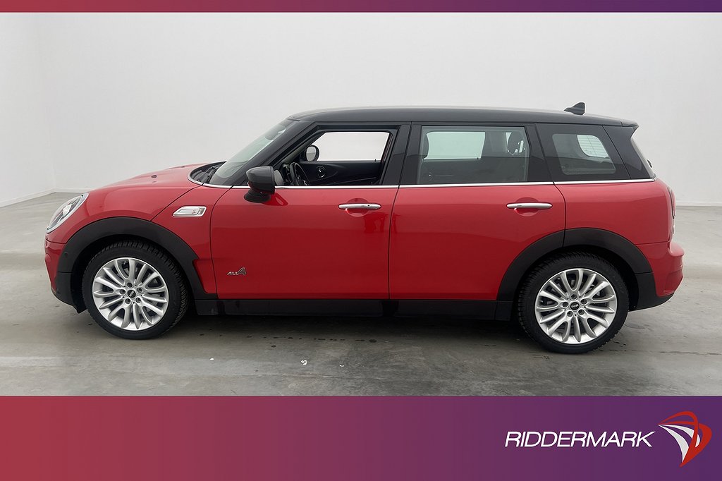 MINI Clubman S 192hk ALL4 Salt II Navi CarPlay 0,61l/mil