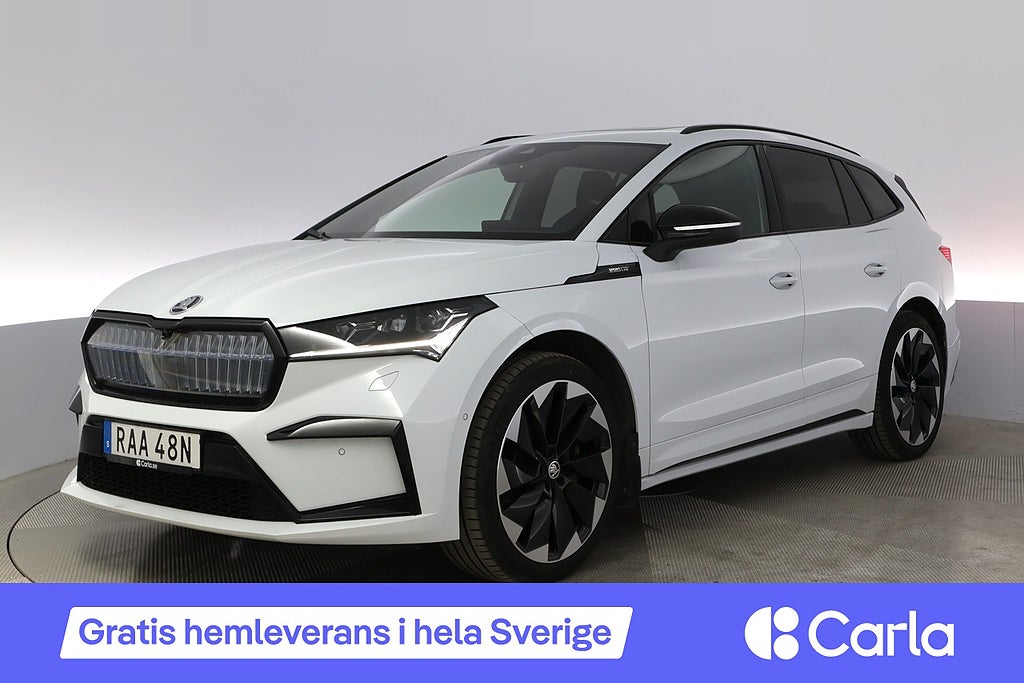 Skoda Enyaq iV 80x Sportline Pano 360 HuD Drag Elstol Canton