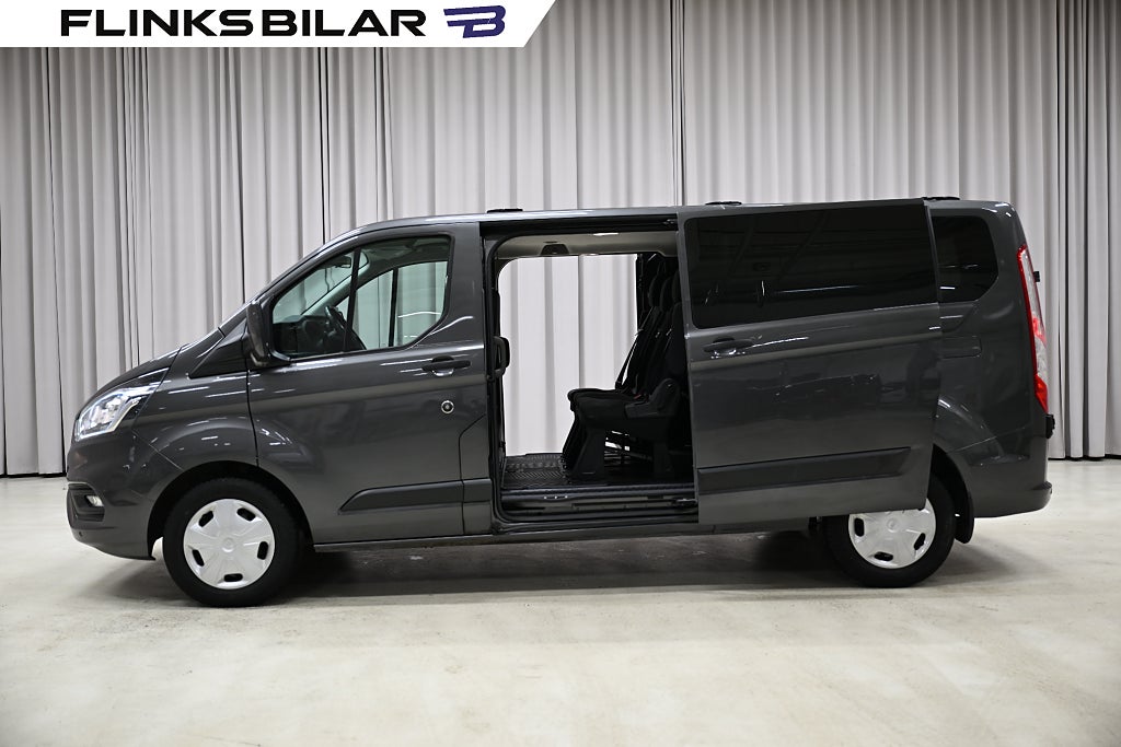 Ford Transit Custom 130HK|Automat|Dubbelhytt|6-Sits|Leasebar