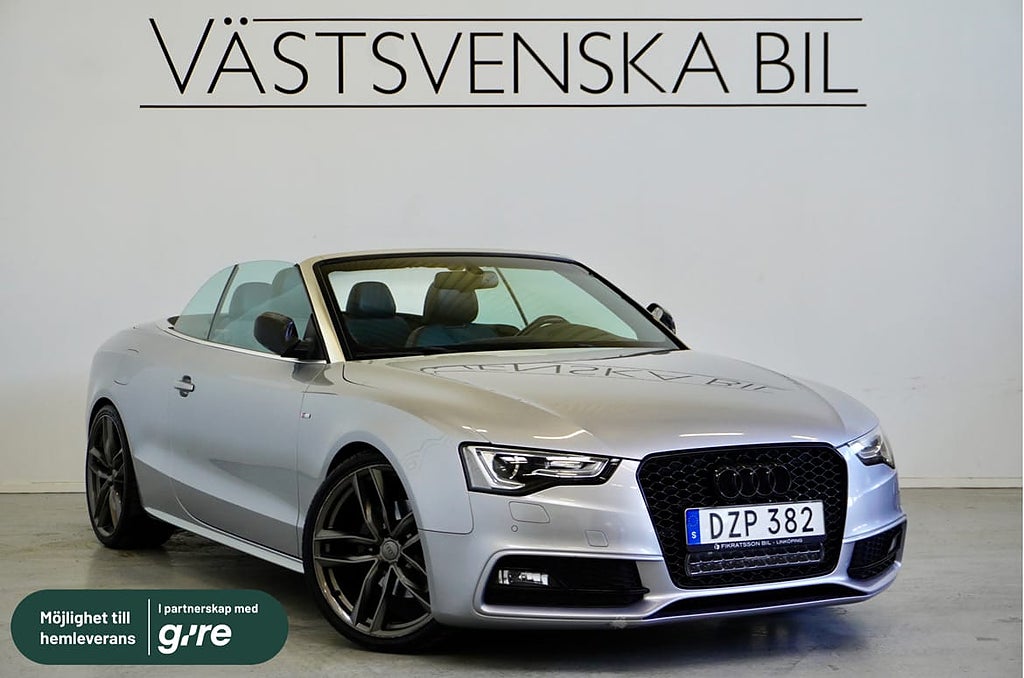 Audi A5 Cabriolet 2.0 TFSI quattro 225hk S-line/20"/Helläder