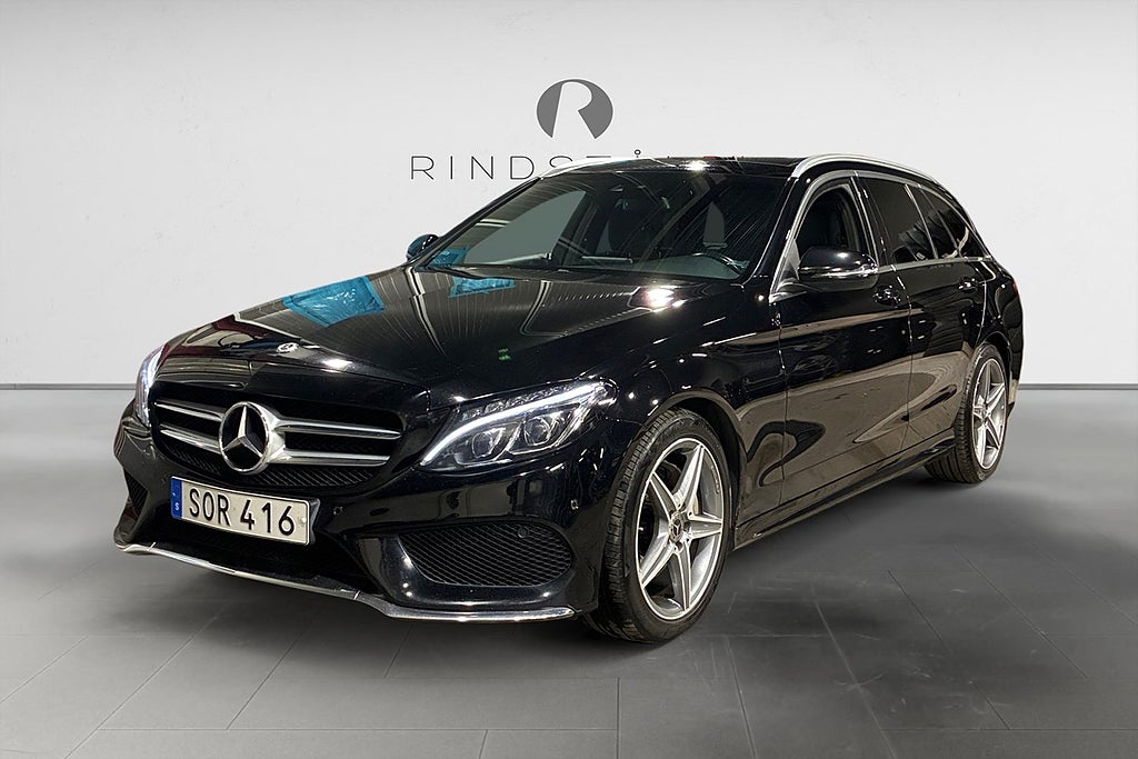 Mercedes-Benz C220 220 T 170 HK AMG LINE DRAG PANO PDC B-KAMERA SKINN 18"