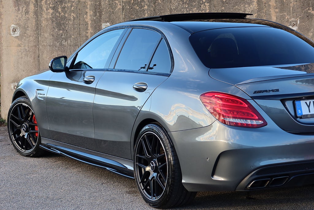 Mercedes-Benz C63 S AMG Speedshift MCT Pano 360° Burmester 600hk Sv-såld
