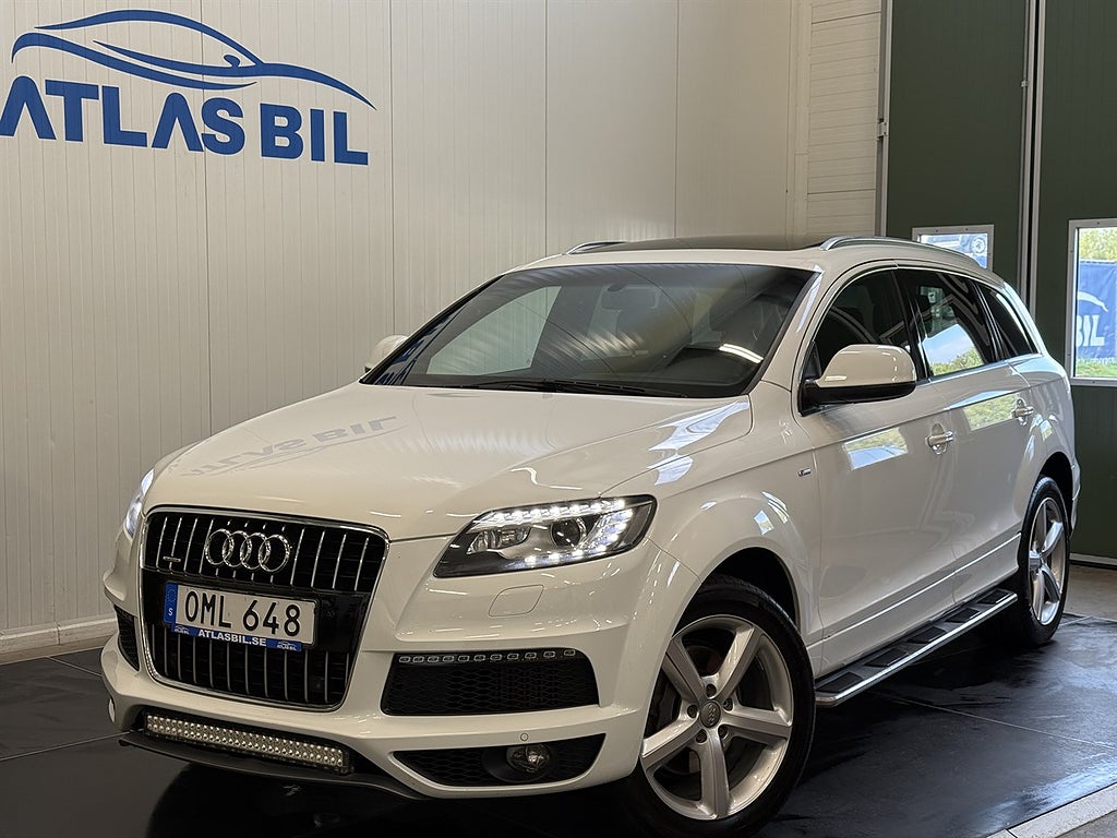 Audi Q7 3.0 TDI V6 quattro TipTronic S Line|7Sitsig|Pano|SoV|D-Värm|Navi