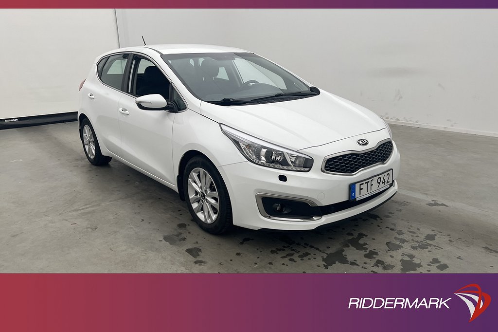 Kia Cee´d 1.6 135hk Komfort Sensorer Rattvärme Farthållare