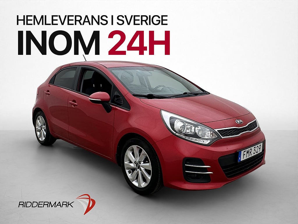 Kia Rio 1.2 CVVT 84hk Rattvärme AUX Lågskatt 0.51l/Mil