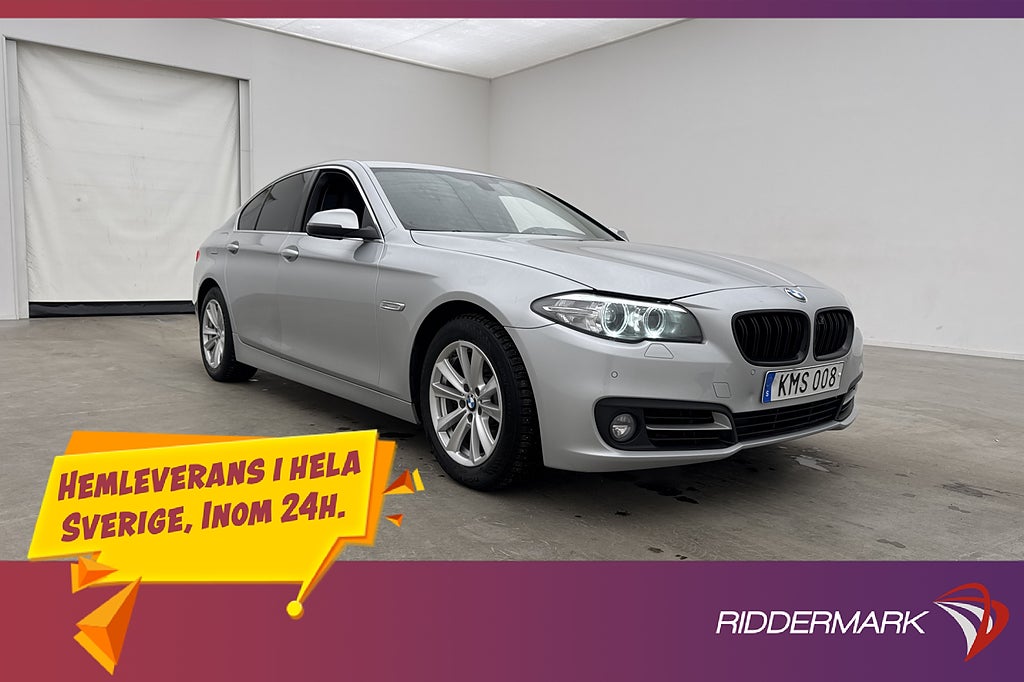 BMW 520d xDrive 190hk Sedan Hifi Skinn Navi P-Sensorer Drag