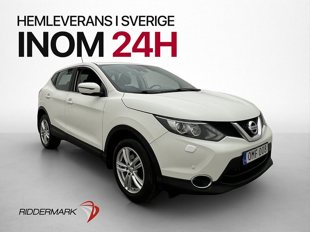Nissan Qashqai 1.2 115hk Acenta M/K-Värmare Kamera Navi Drag