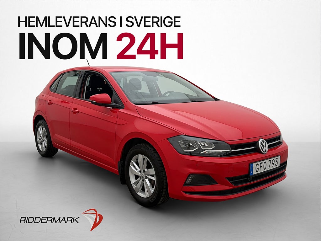 Volkswagen Polo 1.0 TSI Nyservad Isofix Låg skatt 0.46l/mil
