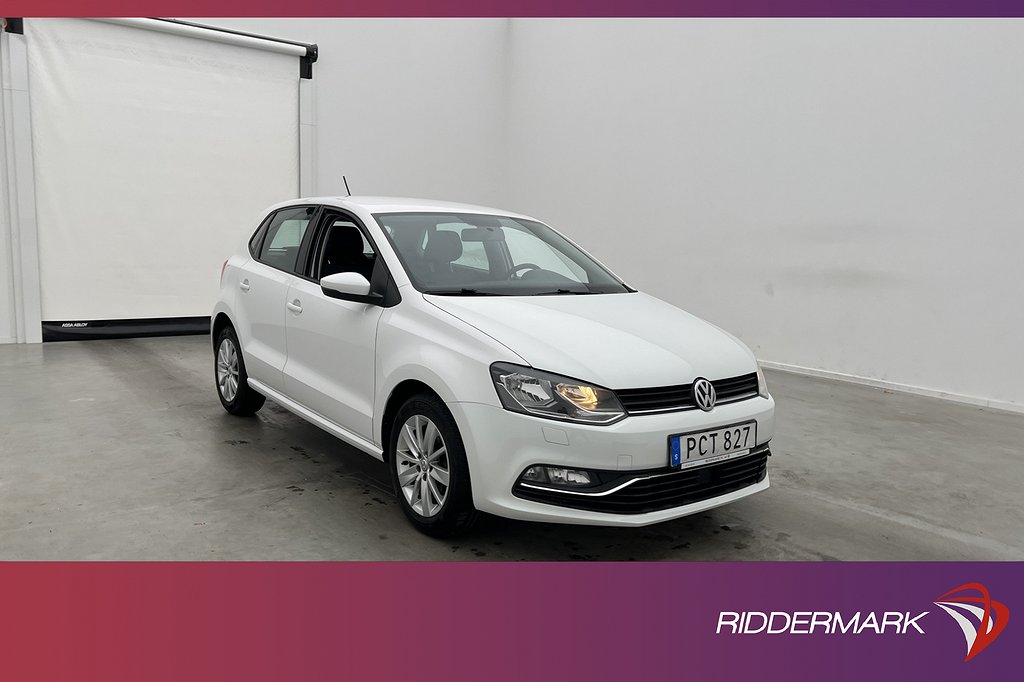 Volkswagen Polo 1.2 TSI 90hk Bluetooth Låg-skatt 0,47l/Mil