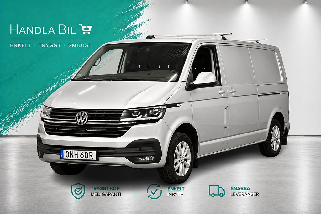 Volkswagen Transporter T30 2.0 TDI L2 Värmare 2x Skjutdörr Inredd drag Moms