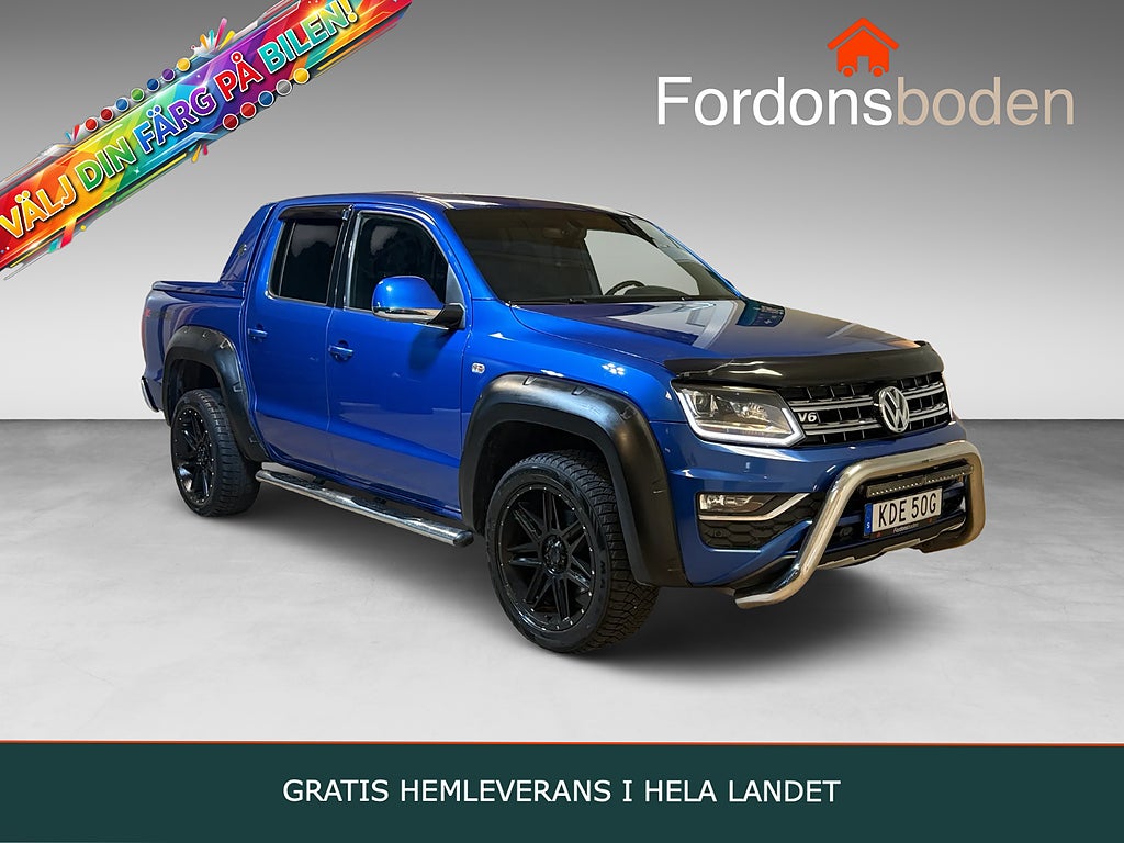 Volkswagen Amarok 2.9t 3.0 V6 4M Aventura MOMS Skärmbreddare Skinn Drag