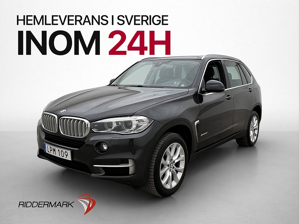 BMW X5 xDrive30d 258hk B-Kamera Navi Drag Skinn