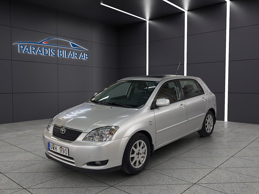 Toyota Corolla 5-dörrars 1.6 VVT-i Nyservad, Vdäck