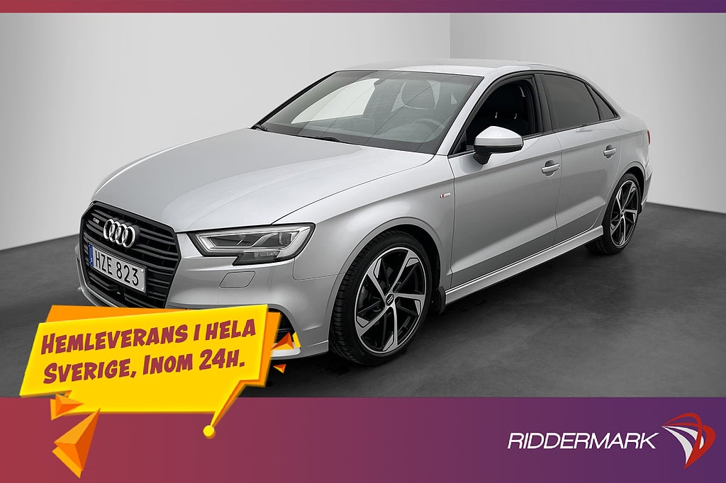 Audi A3 Sedan 35 TFSI S-Line Massage Sensorer Halvskinn