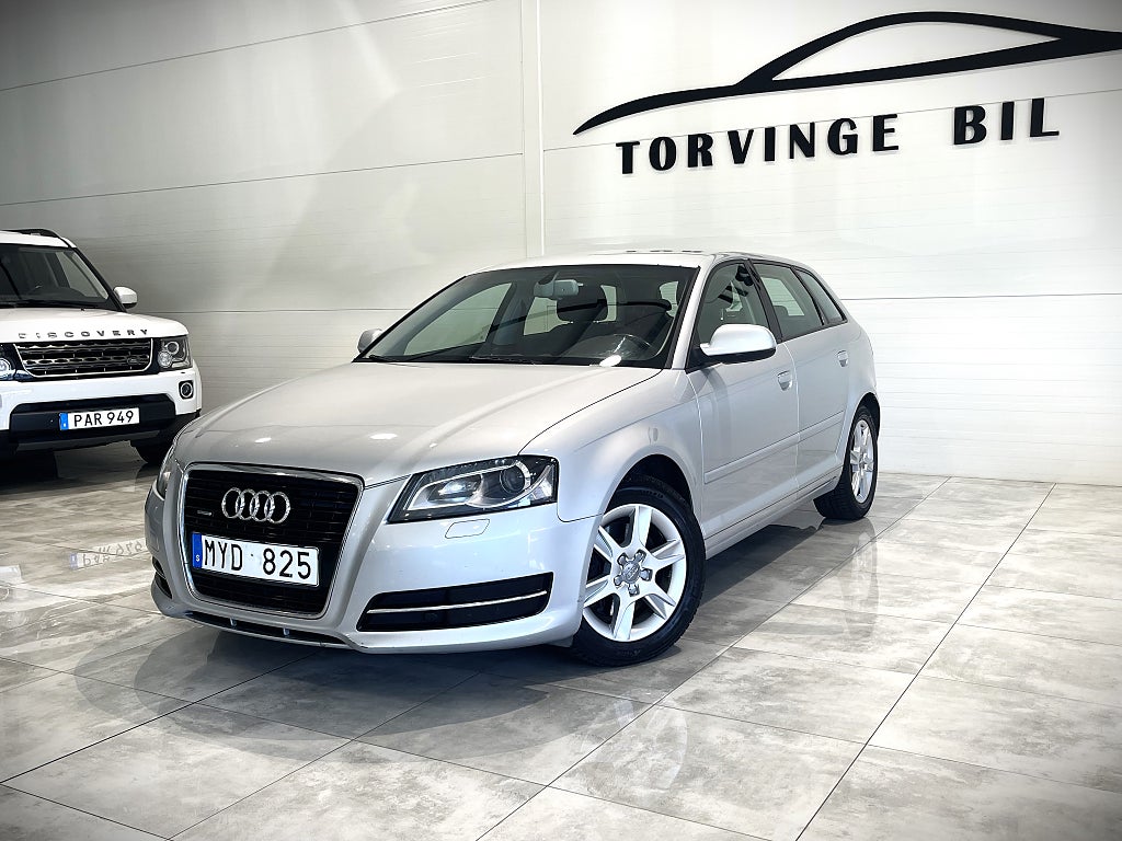 Audi A3 Sportback 2.0 TDI Quattro Base Ny bes Värmare Euro 5