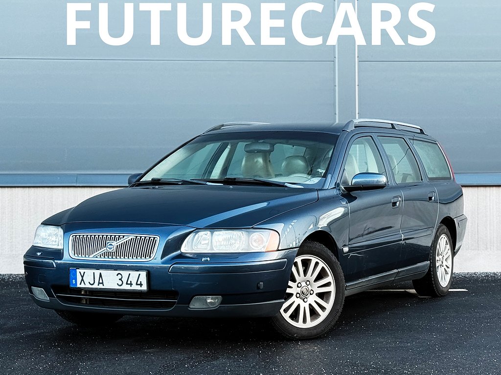 Volvo V70 2.5T 210HK Besiktigad/2 ägare/ Dragkrok/ Helskinn mm