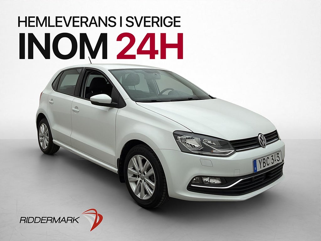 Volkswagen Polo 1.2 TSI 90hk 3-Brukare Bluetooth M-värme