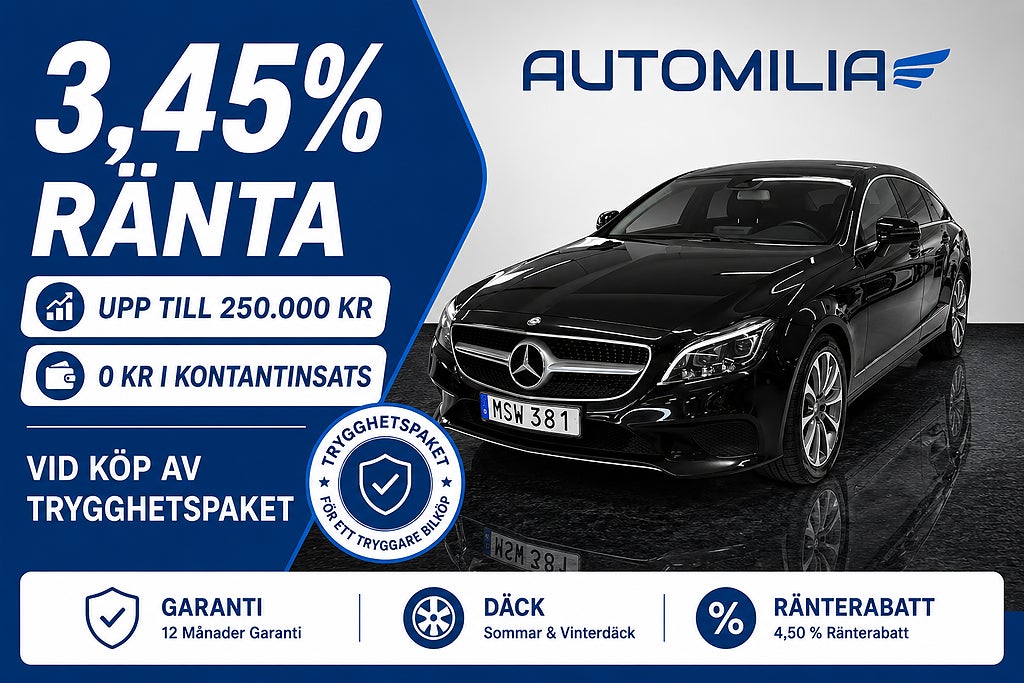 Mercedes-Benz CLS 250 4MATIC Shooting Brake SUPERLÅG RÄNTA 3,45 %