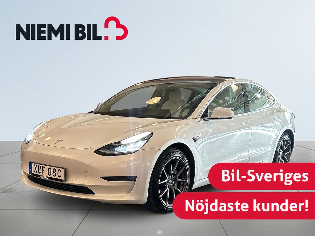 Tesla Model 3 Long Range AWD Pano/Rattvärme/Skinn/SoV/Autopilot