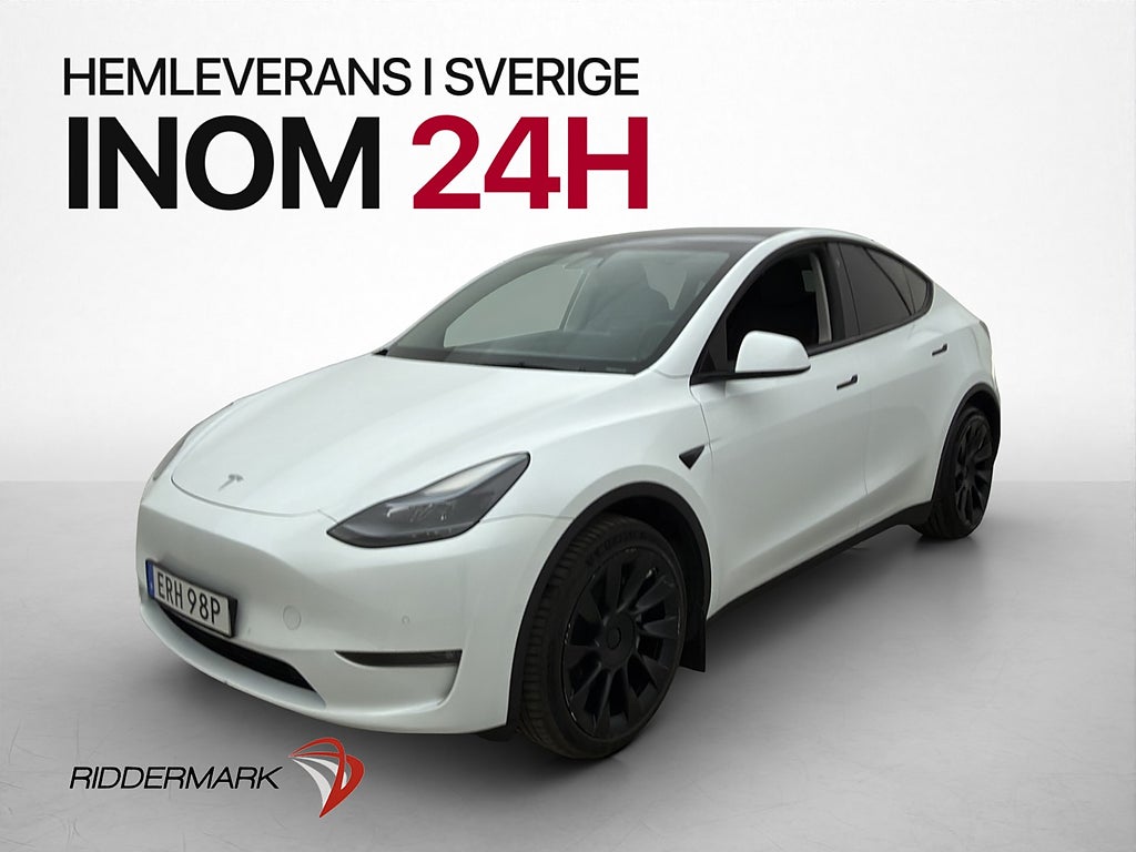 Tesla Model Y Long Range AWD Svensksåld MOMS Panorama
