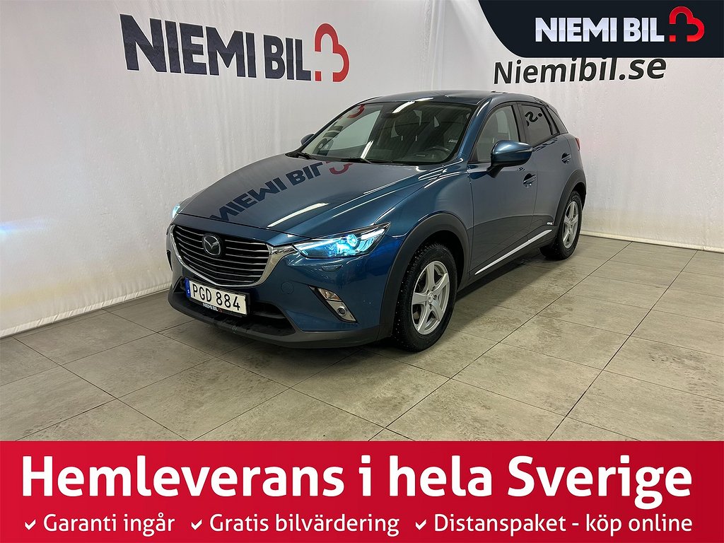 Mazda CX-3 2.0 AWD Optimum Drag/Motorvärmare/HuD/S/V-däck/