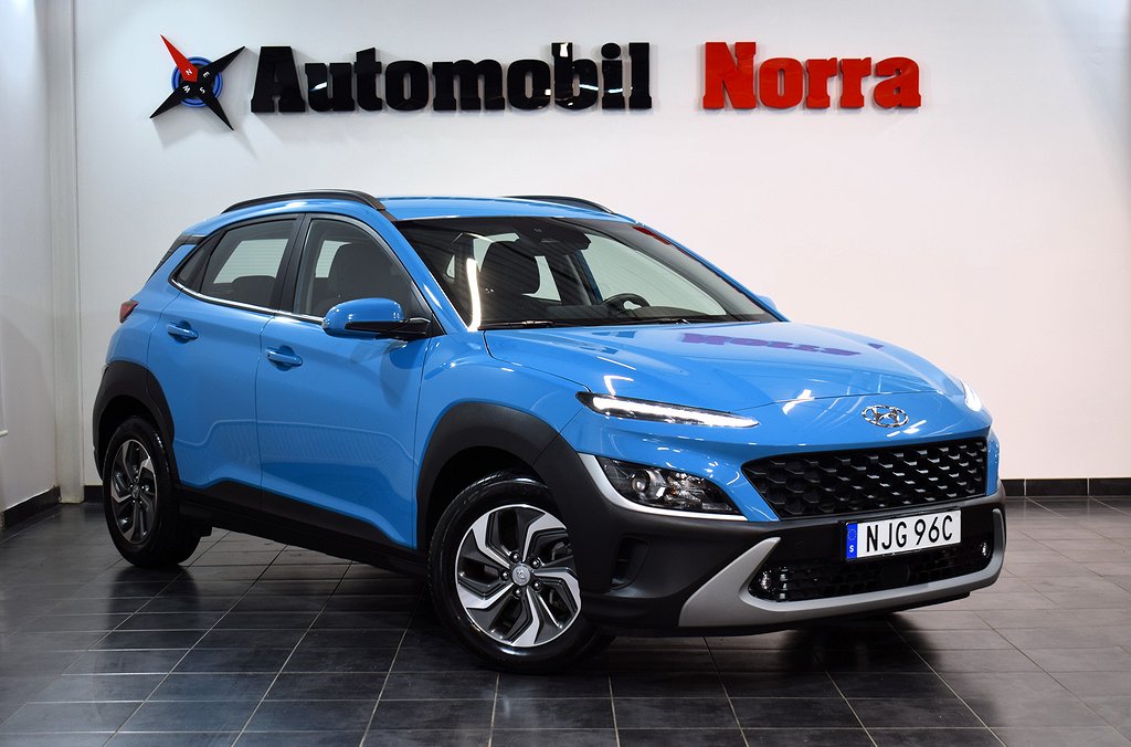 Hyundai Kona Hybrid 1.6 141hk DCT Essential Nyservad 1-ägare Eu6