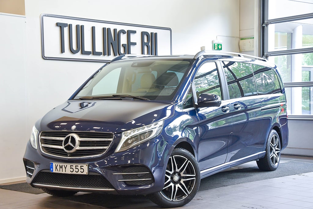 Mercedes-Benz V 250 d 4M AMG 6-Sits Burmester 360 Läder Drag
