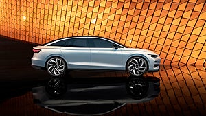 Volkswagen ID. Aero förväntas ha en räckvidd på upp till 62 mil enligt WLTP. Foto: Volkswagen