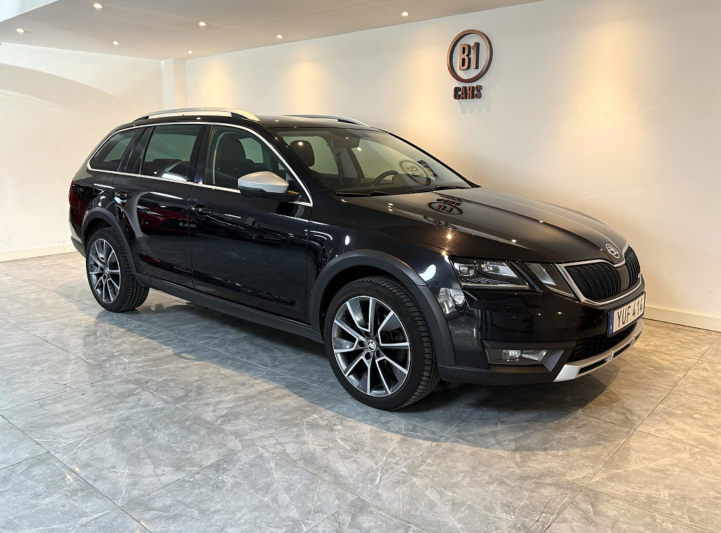 Skoda Octavia Scout 2.0 TDI SCR 4x4 PREMIUM D-VÄRMARE KELYSS CANTON B-KAM