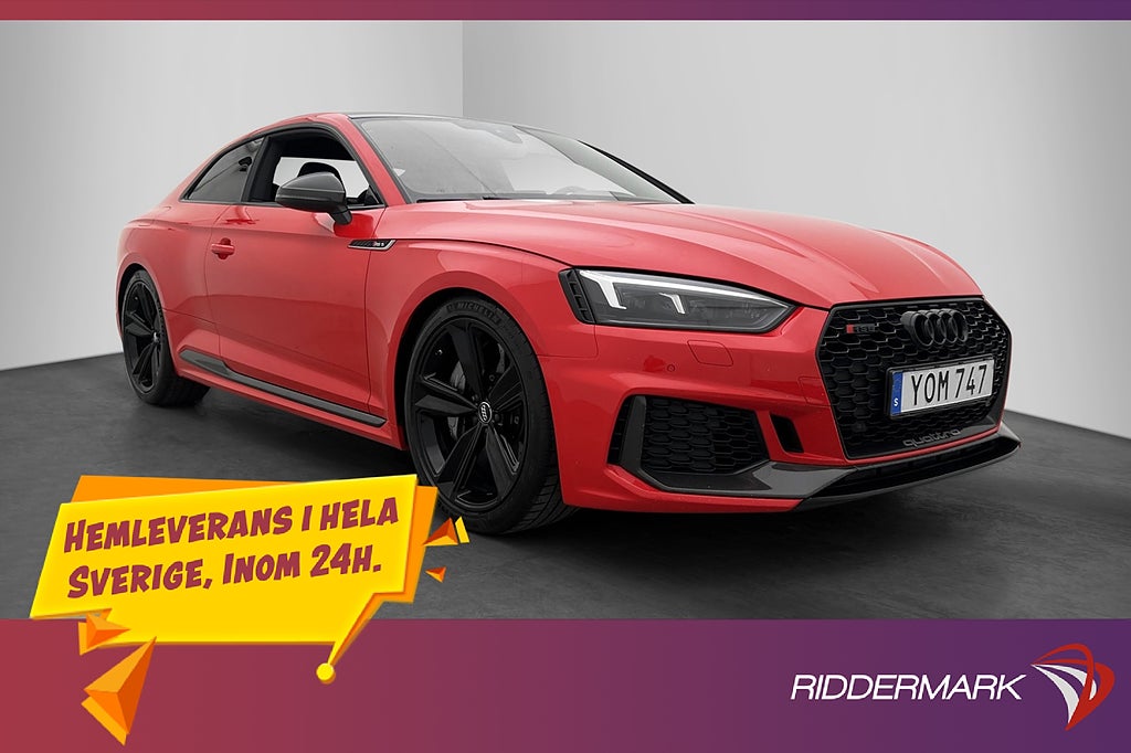 Audi RS5 Coupé Q 450hk Keramiska B&O HUD Massage Kolfiber