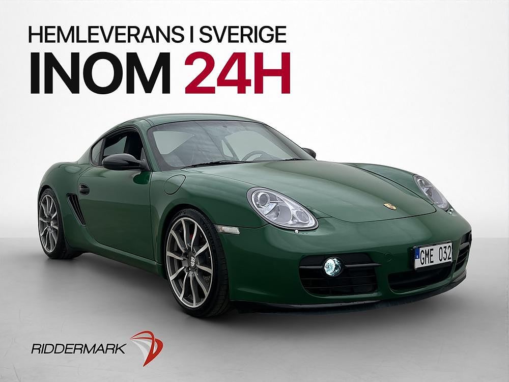 Porsche Cayman S 987 295hk Sportavgas Skinn 19" Sv.Såld