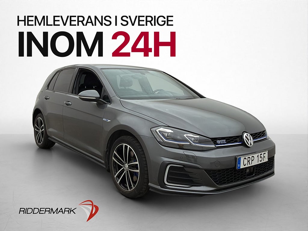 Volkswagen Golf GTE 204hk Cockpit Värmare CarPlay Sensorer