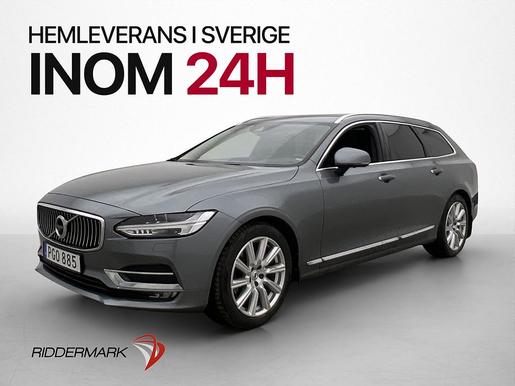 Volvo V90 D4 190hk Inscription Värmare Dragkrok Läder 360°