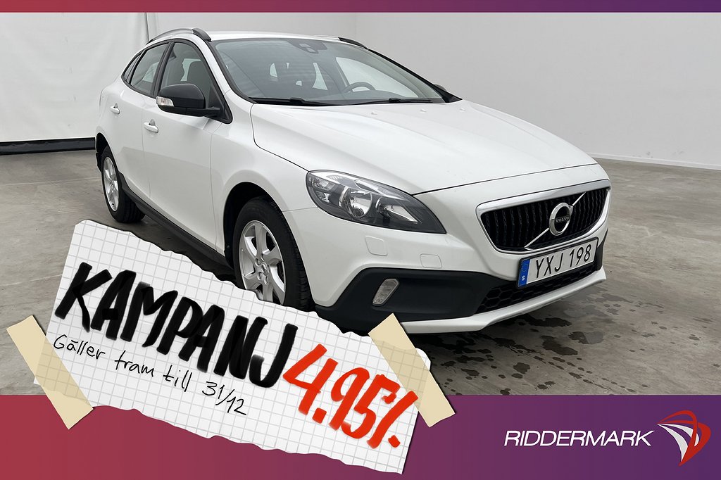 Volvo V40 Cross Country D2 Kinetic VOC Värmare S 4,95% Ränta