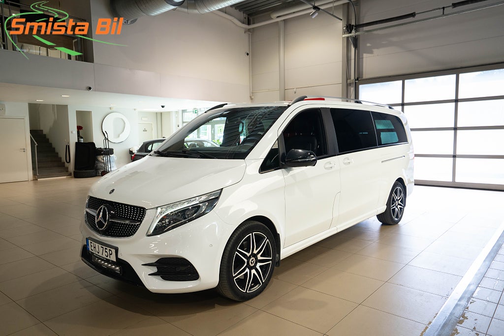 Mercedes-Benz V 300d 4M AMG 7-sits X-LÅNG EL-DÖRR BUR LÄDER D-VÄRM MOMS