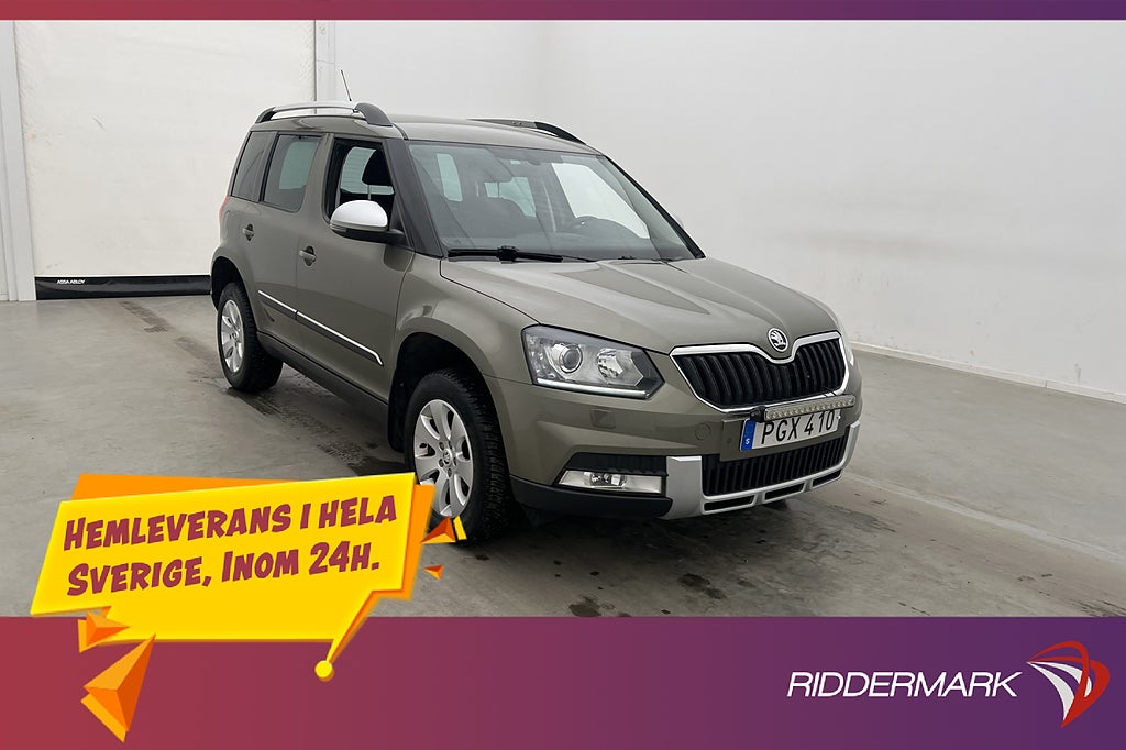 Skoda Yeti 1.4 TSI 4x4 Värmare Kamera Drag Ledramp