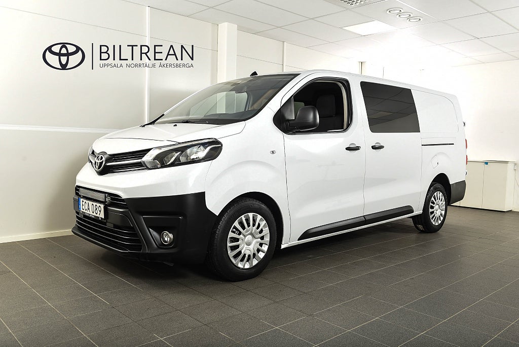 Toyota ProAce Long 2.0 D Dubbelhytt Automat Drag Värmare 