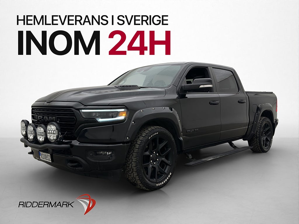 Dodge RAM 1500 Limited Night V8 4x4 Pano H/K Luft Skinn Moms