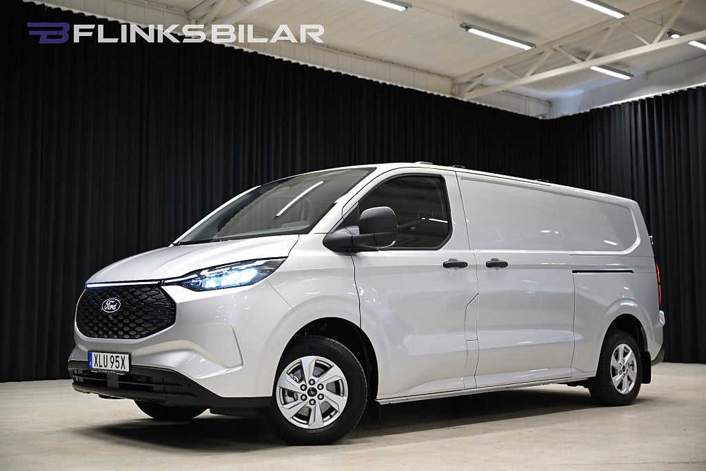 Ford E-Transit Custom 320 82.5 kWh 218HK L2|Dubbeldörr|Fabriksny|Moms