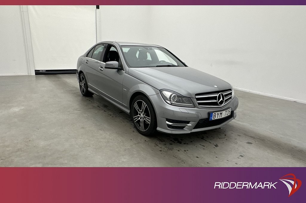 Mercedes-Benz C 180 156hk AMG Skinn/Alcantara Sensorer 1bruk